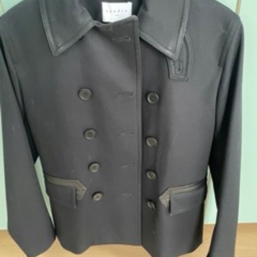 Sandro Navy Trench Sz S